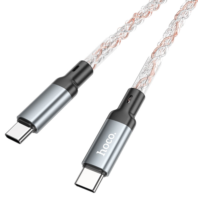 Hoco Cable Type-C to Type-C “U112 Shine” 60W fast charge Hoco Cable Type-C to Type-C “U112 Shine” 60W fast charge